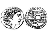 Coin of Mithridates VI 135-63 BC
